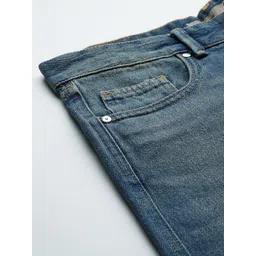 Killer Women Vintage Wash Mid-Rise Light Fade Cargo Style Jeans image 5