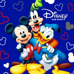 Kuber Industries Blue Disney Team Mickey Printed Foldable Saree Cover Storage Box With Lid image 3