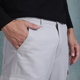 The Roadster Life Co. Men Toggle Hem Relaxed Fit Cargos image 3