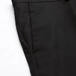 Arrow Men Black Textured Original Tailored Fit Formal Trousers image 3