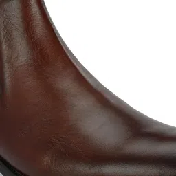 Overdrive Men Leather Block-Heeled Chelsea Boots image 5