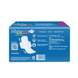 Stayfree Secure Cottony XL Wings Sanitary Napkins - 18 pads image 4