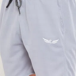 CHROME & CORAL Men Grey Solid Lounge Shorts image 3