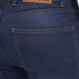 glitchez Men Relaxed Fit Light Fade Stretchable Panelling Cargo Jeans image 3