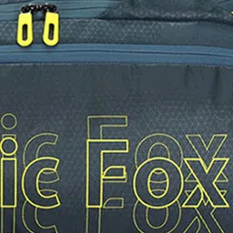 Arctic Fox Navy Blue & Yellow Printed Duffle Bag image 5
