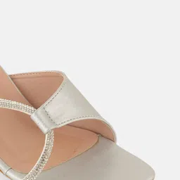 DressBerry Embellished Block Heel Sandals image 4