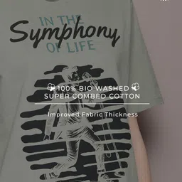 DILLINGER Pure Cotton Graphic Printed Drop-Shoulder Sleeves Relaxed Fit T-shirt image 4