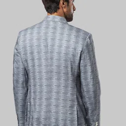 Ethnix by Raymond Men Blue Self-Design Blazers image 4