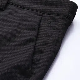 Louis Philippe Ath.Work Men Comfort Tapered Fit Textured Smart Casual Trousers image 4