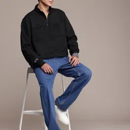 French Connection Mock Collar Long Sleeves Sweatshirt image 4