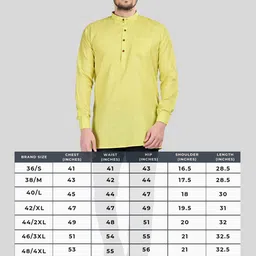 SHIWAM ETHNIX Men Green Manveer Cotton Kurta image 3