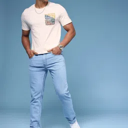 HERE&NOW Typography Printed Pure Cotton T-shirt image 5