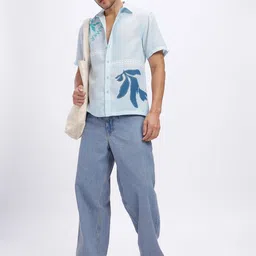 glitchez Placement Print Relaxed Fit Shirt image 4