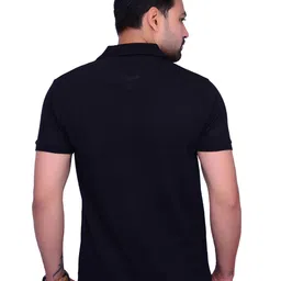LA MILANO Men Pack Of 2 Solid Slim Fit T-shirts image 2