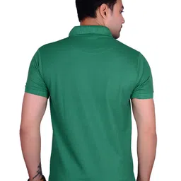 LA MILANO Men Pack Of 2 Solid Slim Fit T-shirts image 4