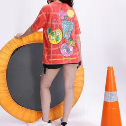 Kook N Keech Conversational Print Drop-Shoulder Sleeves Pure Cotton T-shirt image 3