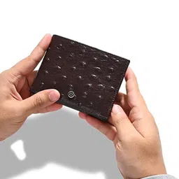 HALDEN Men Textured RFID Two Fold Leather Wallet image 1