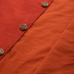 Indo Era Men Orange Ethnic Nehru Jacket image 3