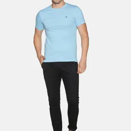 Dollar Men Pack of 2 Solid Round Neck T-shirt image 3