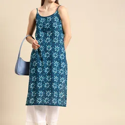 Anouk Floral Printed Cotton Kurta image 4