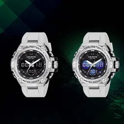 CARLINGTON Men Analogue Chronograph Watch Endurance 9107 White image 2