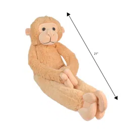 Ultra Unisex Kids Brown Hanging Long Monkey Stuffed Plush Soft Toy image 2