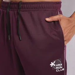 HRX by Hrithik Roshan Men Contrast Piping Rapid-Dry Running Track Pants image 5