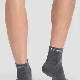 U.S. Polo Assn. Men Pack Of 3 Ankle-Length Stretchable Socks-I646 image 3