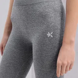 HRX by Hrithik Roshan Women Printed Rapid-Dry Seamless Yoga Tights image 3