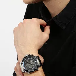 WEIDE Men Black Analogue and Digital Watch WH1103-1C_OR image 4