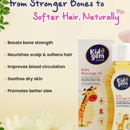 Leeford Set Of 2 Kidogem Baby Massage Oil - 100 ml Each image 4