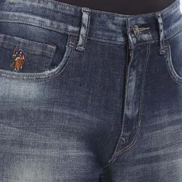 U.S. Polo Assn. Denim Co. Men Blue Slim Fit Mid-Rise Clean Look Stretchable Jeans image 2