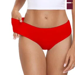 Diving Deep Women Pack of 3 Cotton Assorted Plus Size Hipster Briefs-picture-38