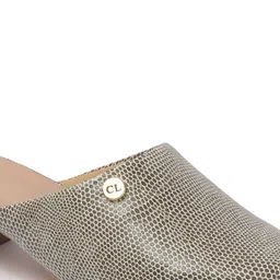 Carlton London Women Printed Synthetic Block Mules Heels image 5