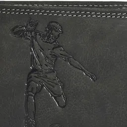 Sassora Men Printed Embellished Leather Two Fold Wallet image 4