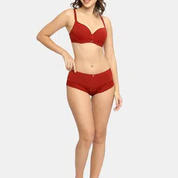 SOIE Women Medium Coverage Padded Wired Lace Bra image 4