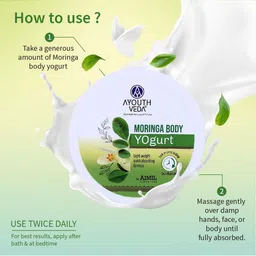 AYOUTHVEDA Moringa Deep Hydrating & Non Greasy Body Yogurt - 200 g image 4