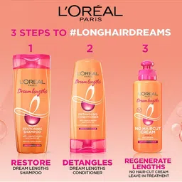 LOreal Paris Dream Lengths Detangling Conditioner with Vegetal Keratin - 180 ml image 5