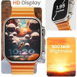 goboult Boult Crown 1.95'' HD , BT Calling,Working Crown, 900 Nits, SpO2 Smartwatch image 5
