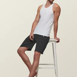 XYXX Men White Set Of 4 Solid Cotton Innerwear Vests image 5