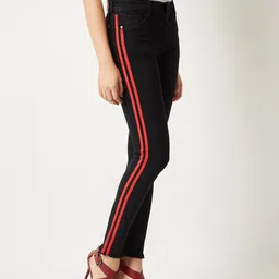 Miss Chase Women Black Slim Fit High-Rise Clean Look Jeans-image-35