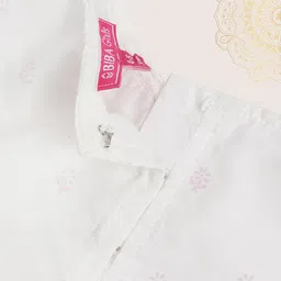 Biba Girls Lavender & White Embellished Ready to Wear Lehenga & Blouse with Dupatta image 2