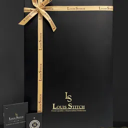 LOUIS STITCH Windowpane Checked Opaque Cotton Formal Shirt image 4