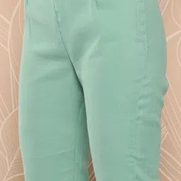 inddus InddusChanderi Cotton Kurta With Trousers image 2