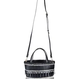 HIE Women's Geometric Self-Design Oversized Swagger Structured Tote Bag image 2