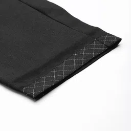 Anubhutee Women Black Yoke Design Gotta Patti Kurta with Trousers image 3