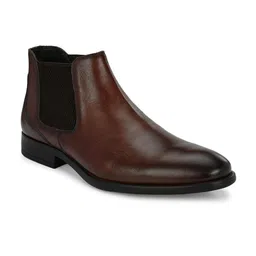 Overdrive Men Leather Block-Heeled Chelsea Boots image 3