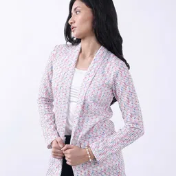 Bonnaty Printed Cotton Open Front Shrug image 2