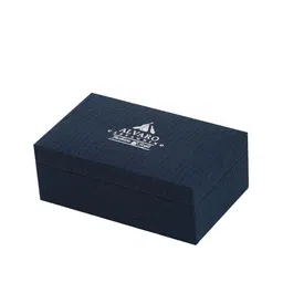 Alvaro Castagnino Men Blue & Silver-Toned Printed Accessory Gift Set image 2