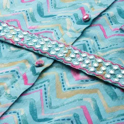 Readiprint Fashions Geometric Printed Pure Cotton Tunic with Trousers image 2